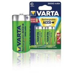 Varta Power Accu C-Type Rechargeable Batteries 3000mAh - Reliable, Long-Lasting Power for All Your Devices!